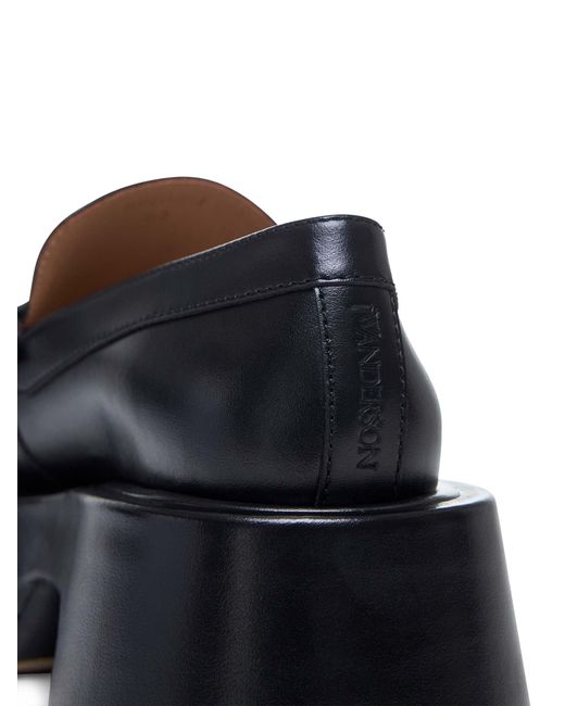 J.W. Anderson Blue Leather Platform Loafers