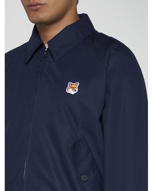 Maison Kitsuné Blue Fox Head Patch Cotton-blend Jacket for men