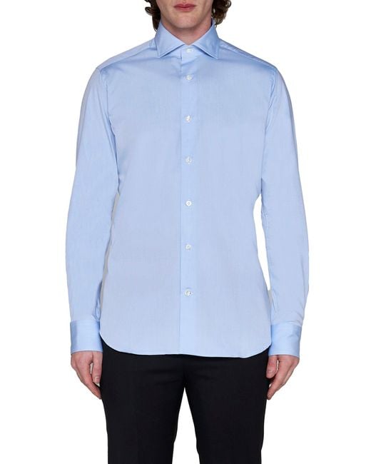 Camicia Classica di D 40 in Blue da Uomo