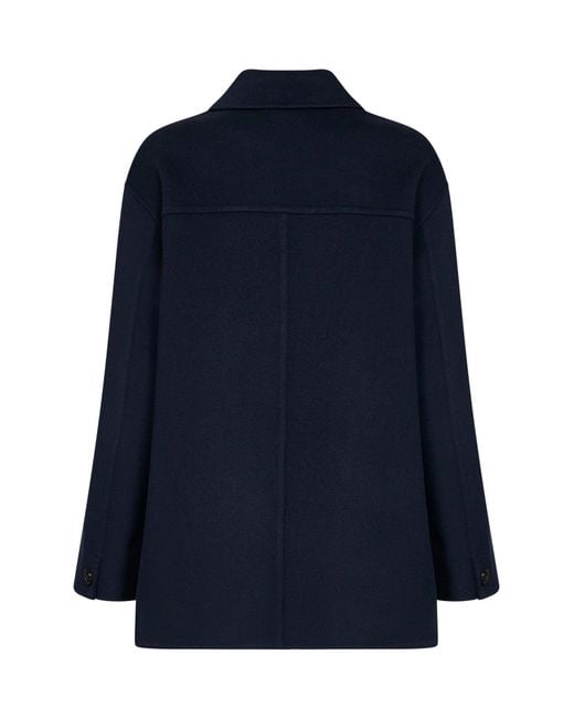 Max Mara Blue Smmgiugno Short Coat