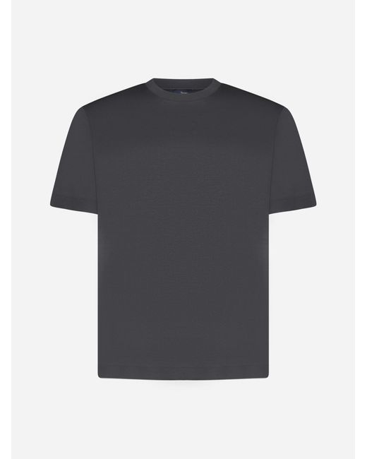 Herno Black Cotton T-shirt for men