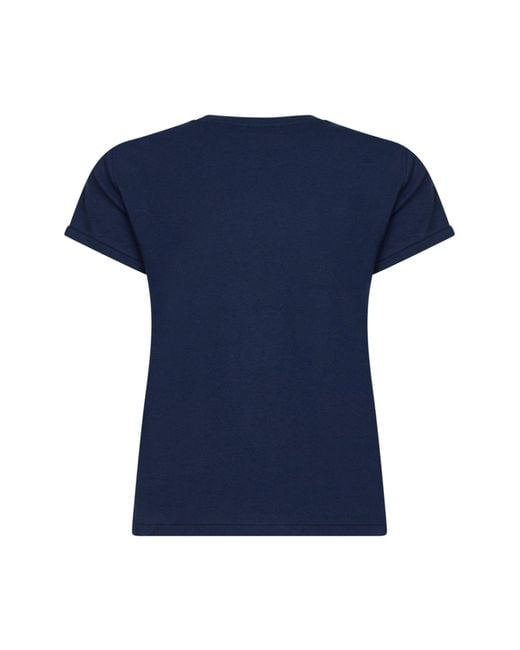 Polo Ralph Lauren Blue Crewneck T-Shirt Cotton