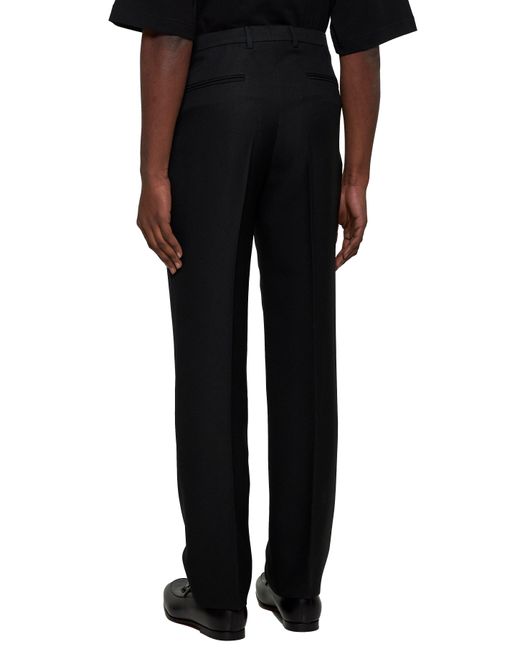 Gucci Black Twill Tailored Trousers for men