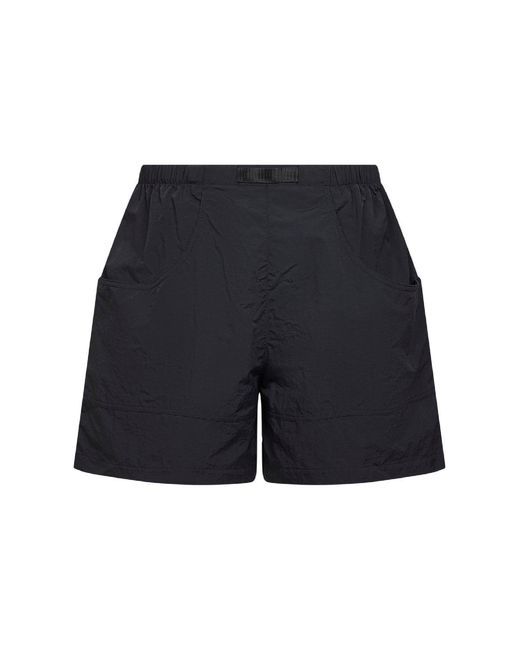The North Face Blue Nylon Box Belted Shorts for men