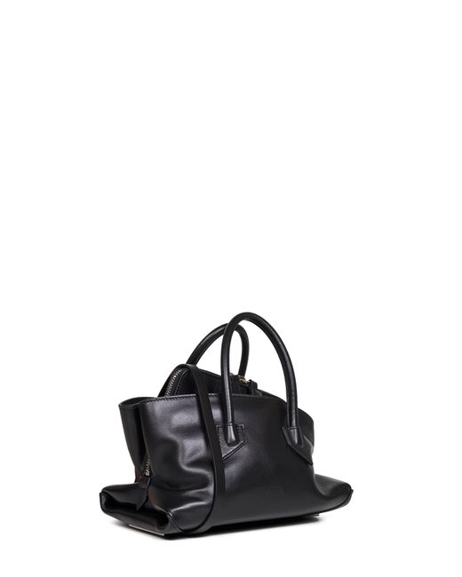 The Attico Black "La Passeggiata Mini" Top Handle Bag