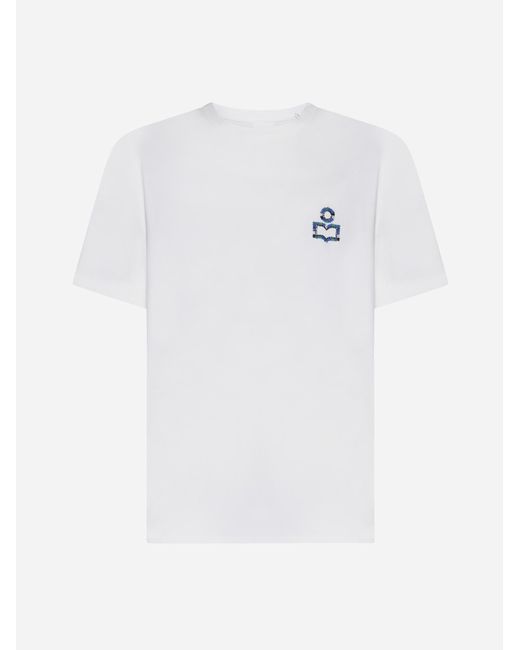 Isabel Marant White Hugo Cotton T-shirt for men