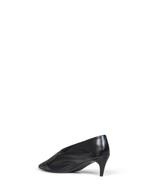 Khaite Blue Pumps Miriam Glazed Leather
