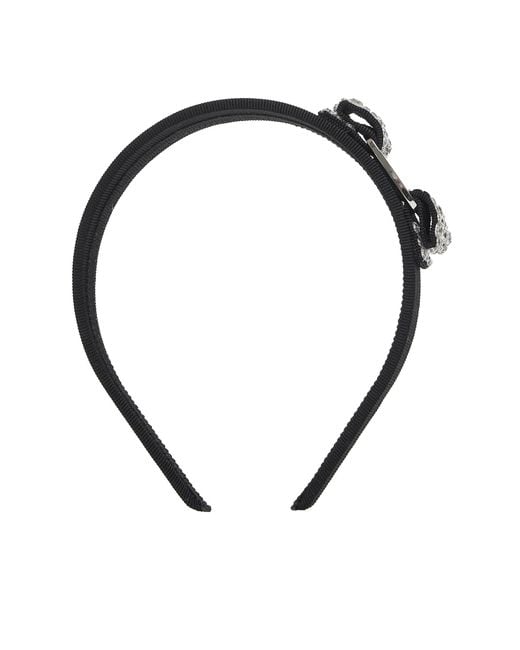 Ferragamo Black Vara Bow Headband