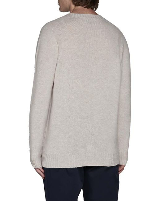D 40 White Wool Sweater for men