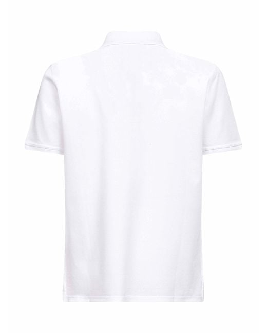 Givenchy White Cotton Piqué Paris Polo Shirt for men