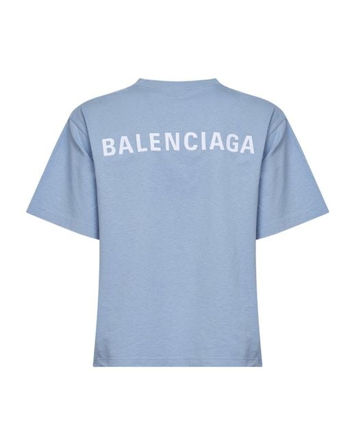 Balenciaga Blue Light Back T-Shirt Medium Fit
