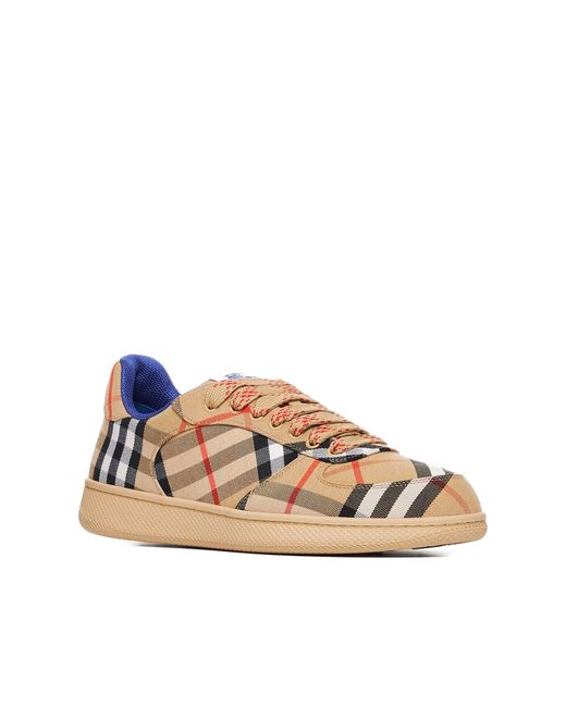 Burberry Multicolor Terrace Check Sneakers for men