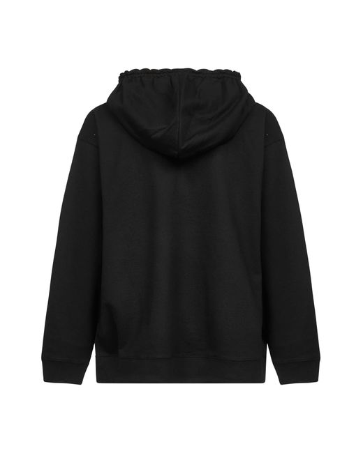 Felpa Ampia Con Cappuccio di Dries Van Noten in Black da Uomo