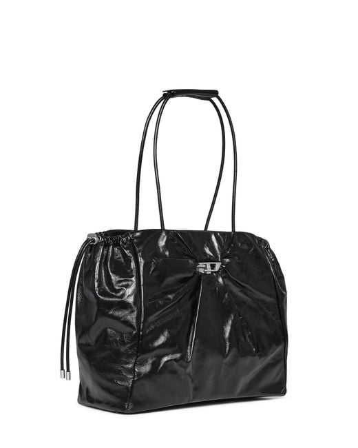 DIESEL Black Scrunch-D Tote Bag