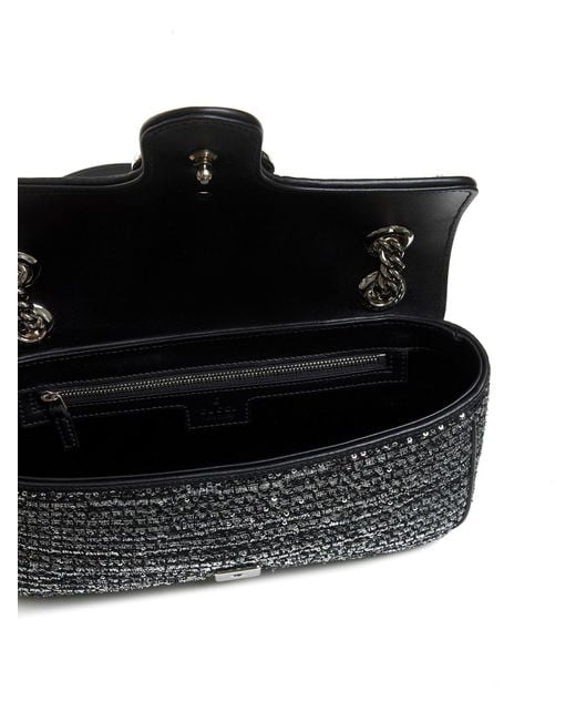 Gucci Gray Gg Marmont Small Shoulder Bag