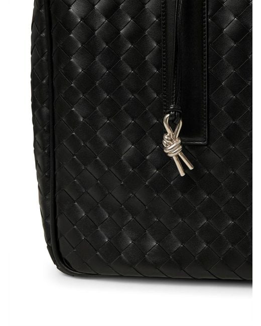 Bottega Veneta Black Getaway Weekender for men