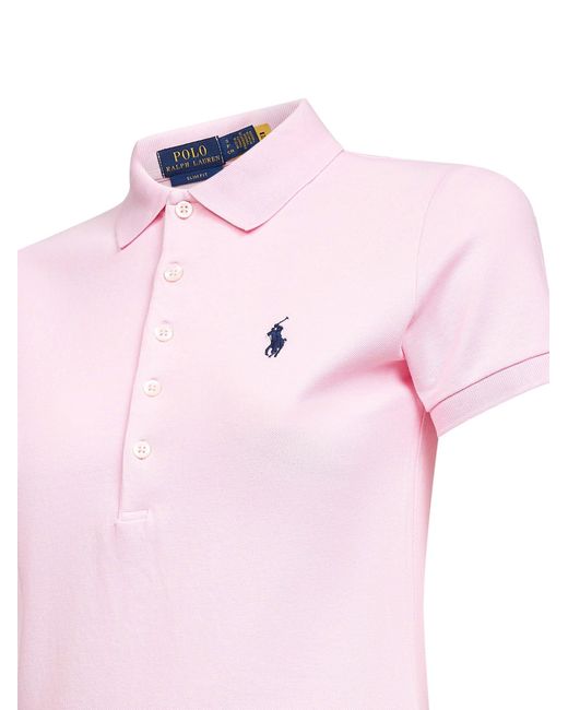 Polo Ralph Lauren Pink Cotton Piquet Slim-Fit Polo Shirt