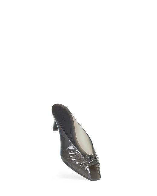 Chloé White Ash Jelly Mules