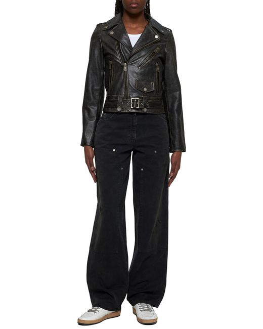 Golden Goose Deluxe Brand Black Denim Jeans With Patches