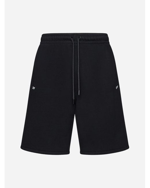 Off-White c/o Virgil Abloh Blue Skate Cotton Sweat-shorts for men