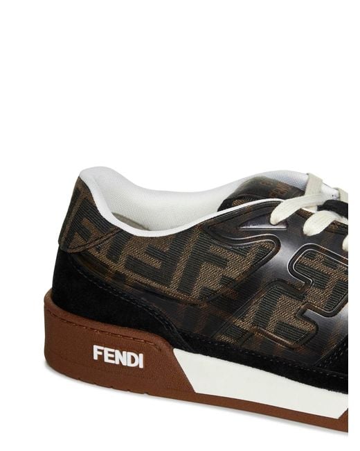 Fendi Black “Match Low-Top” Sneakers