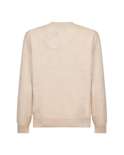 Mc2 Saint Barth Pink Heron Light Embroidered Crewneck Sweater for men