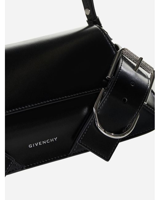 Givenchy Black Voyou Leather Shoulder Flap Bag