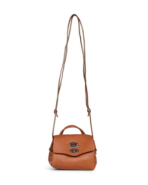 Zanellato Brown Pietra Ligure Postina Super Baby Handbag