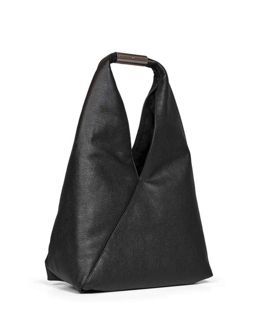 MM6 by Maison Margiela Black Japanese Medium Bag Jewel Handle Classic Tote