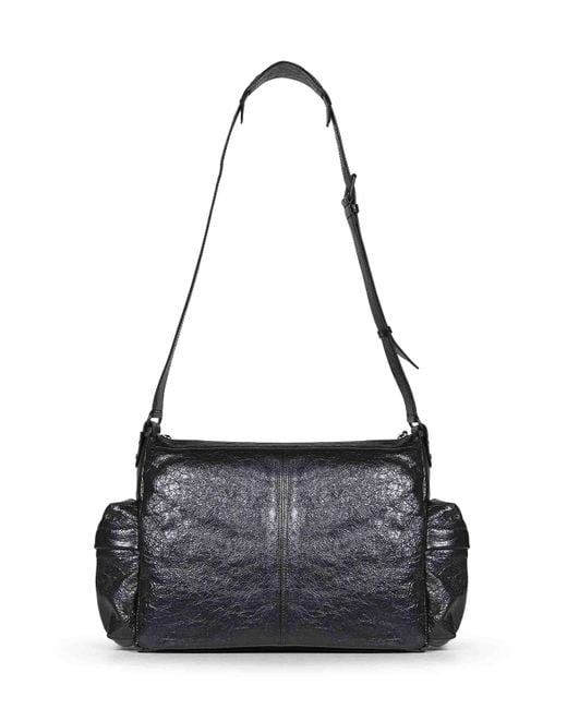 Balenciaga Black Le City Multipocket Crossbody Bag Medium for men