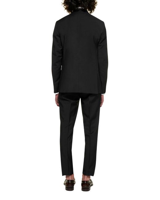 D 40 Black Single-Breasted Two-Piece Suit From D4.0 for men