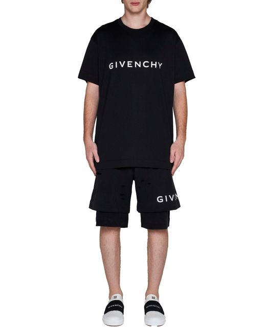 T-Shirt Archetype Nera di Givenchy in Black da Uomo