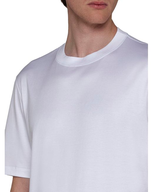 Brunello Cucinelli White T-Shirts And Polos for men