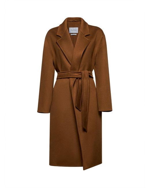 Max Mara Cashmere Melinda Midi Coat in Brown | Lyst