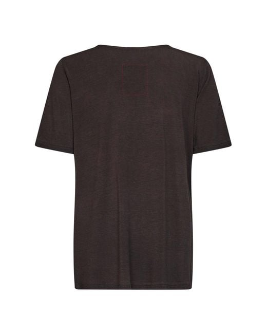 Uma Wang Black Stretch Jersey Draped Trap Top<Br