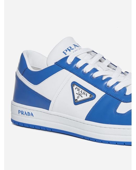 Mens blue deals prada sneakers
