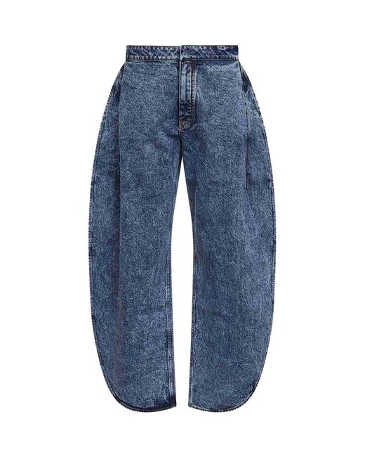 Alaïa Blue Denim Petal Jeans