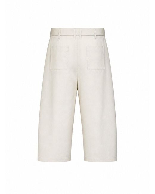 Co. White Culotte Trousers Pleated Tton