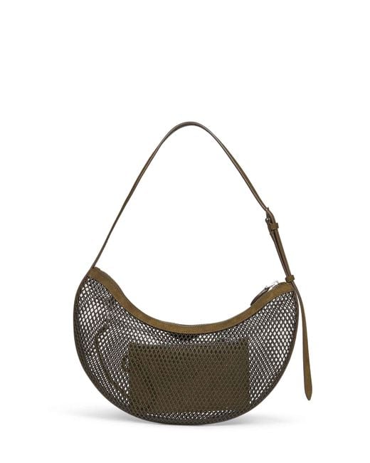 Alaïa Metallic Camouflage One Piece Demi Lune Shoulder Bag