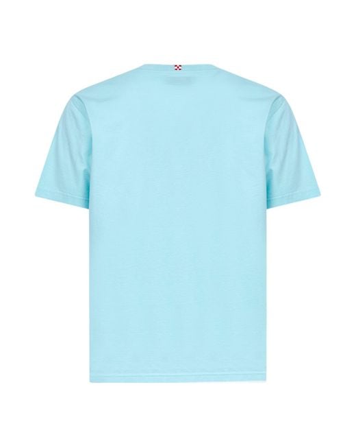Mc2 Saint Barth Blue Light Cotton Surf Club-Print Denver T-Shirt for men