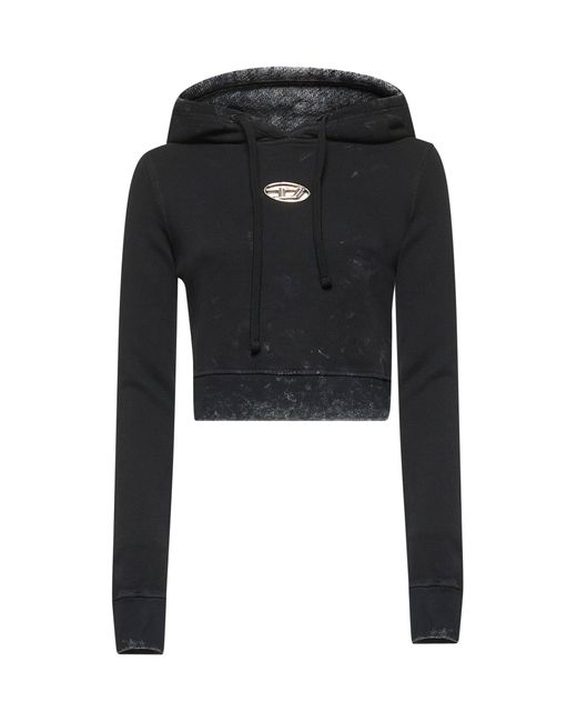 DIESEL Black F-Slimmy-Hood-P5 Hoodie