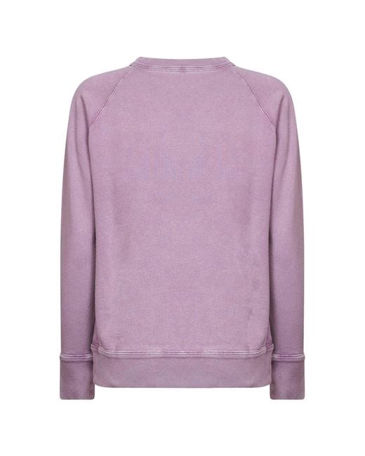 Isabel Marant Purple Rosewood Cotton Blend Millyny Logo Sweatshirt