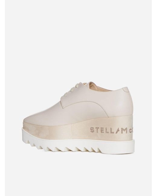 Stella McCartney White Elyse Alter Nappa Derby Shoes
