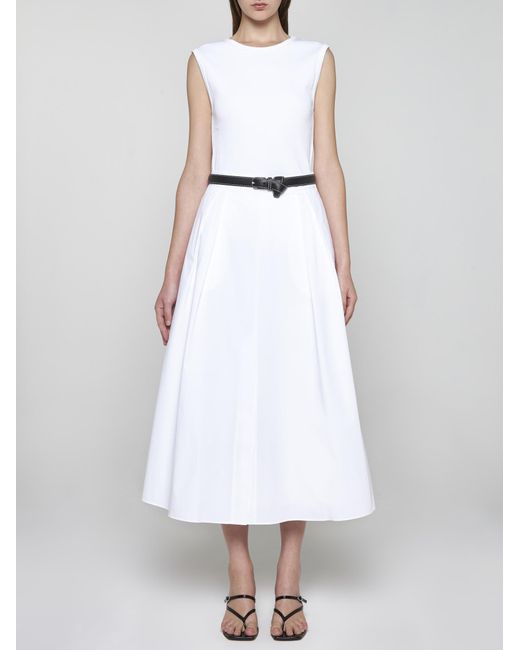 Rohe White Cotton Midi Skirt
