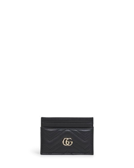 Gucci White Gg Marmont Card Holder