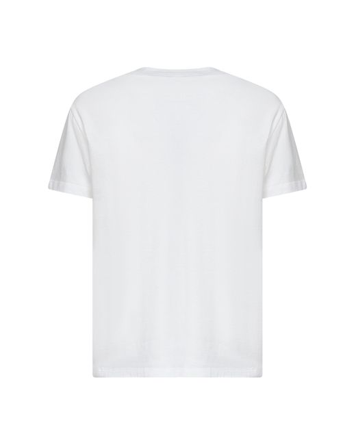 Valentino White Cotton Vg Embroidery T-Shirt for men