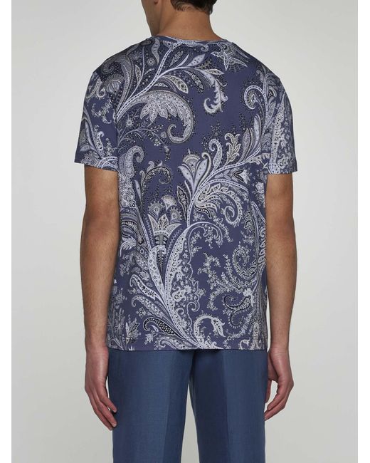Etro Blue T-Shirts And Polos for men