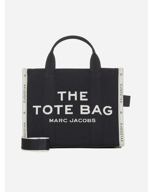 Marc Jacobs Black The Medium Tote Fabric Bag