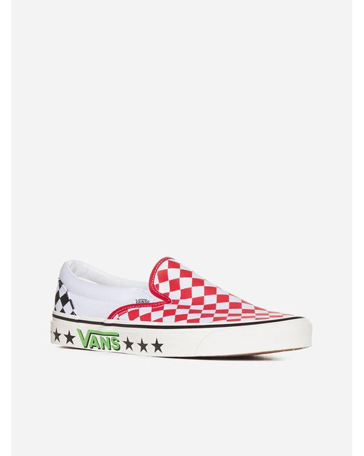 Vans slip on white deals canvas