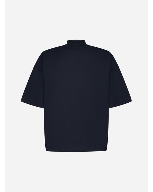 Jil Sander Blue Cotton T-shirt for men